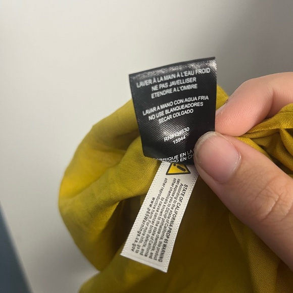 Sunday in Brooklyn Anthropologie Gold One-Shoulder Tie-Neck Blouse Size S New - Picture 8 of 9